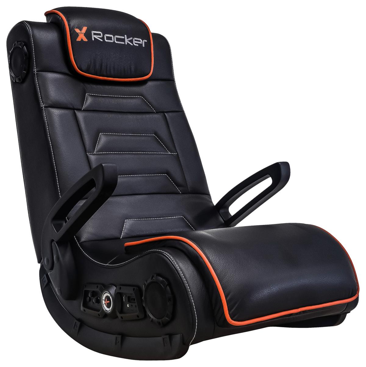 Gamingsessel Sentinel 4.1 - Schwarz, MODERN, Textil (62/87/90cm) - X Rocker