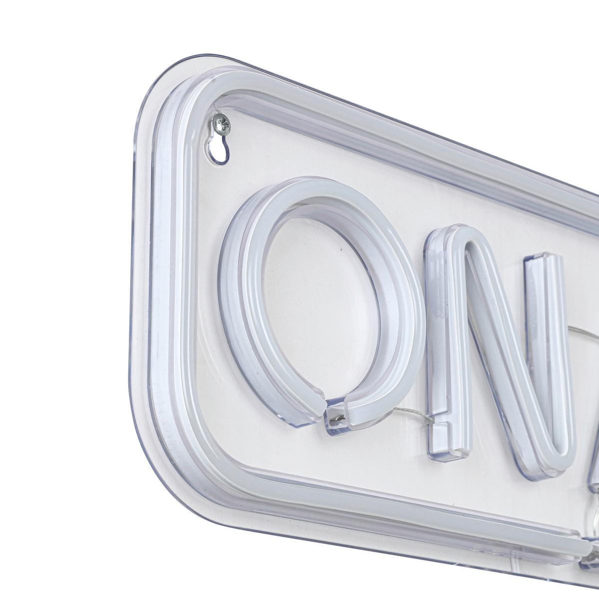 DEKORAČNÍ LED SVÍTIDLO ONI - bílá/průhledné, Moderní, plast (40/15/1,30cm) - Mömax