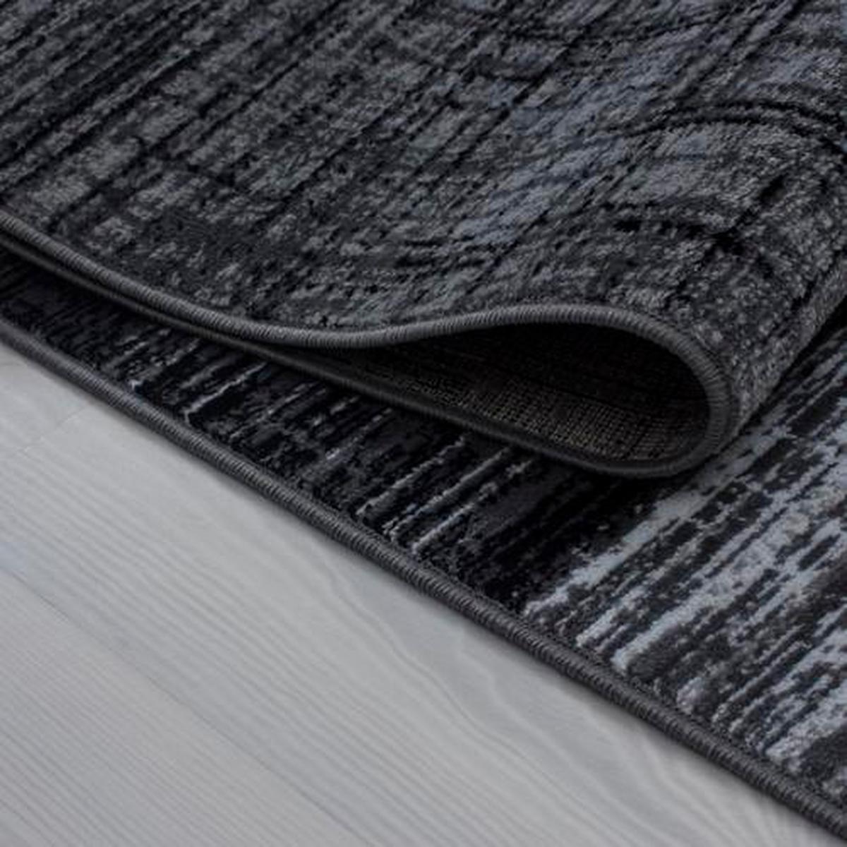 Webteppich Schwarz Naturfaser Plus 80x150 cm - Schwarz, Design, Textil (80/150cm)