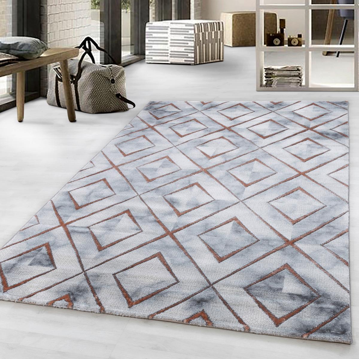 Webteppich Bronze Naturfaser Naxos 160x230 cm - Bronzefarben, Design, Textil (160/230cm)