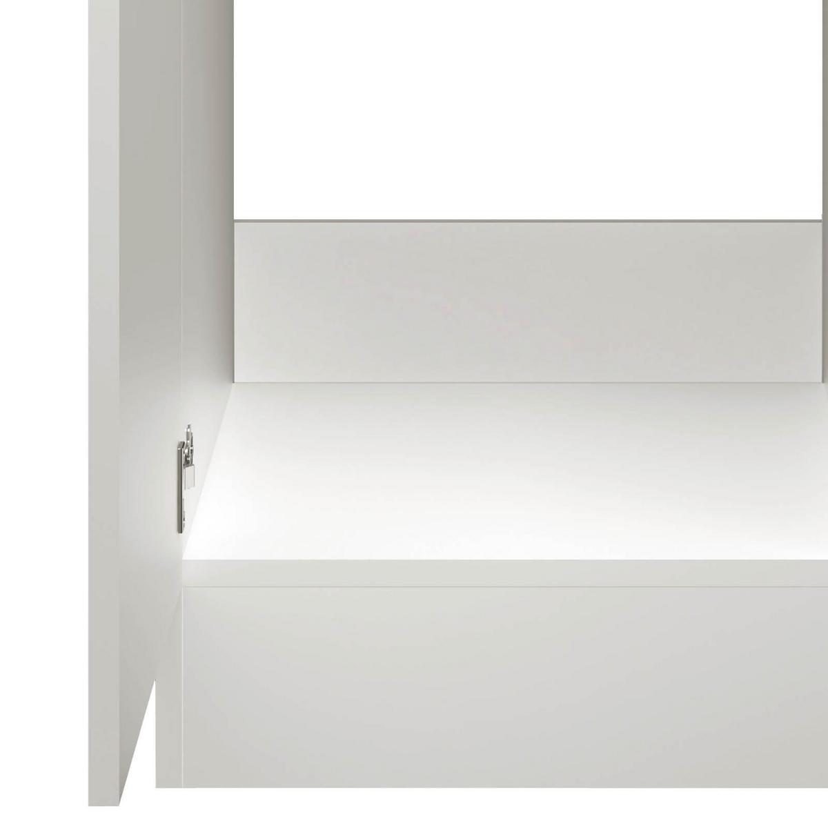 Spülenschrank Alba B: 50 Cm Weiß Ohne Arbeitsplatte - Weiß Hochglanz/Weiß, MODERN, Holzwerkstoff (50/82/57cm)