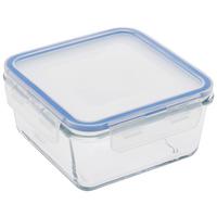 Frischhaltedose aus Glas Kim ca. 1,2 L, Mikrowellengeeignet - Klar/Transparent, ROMANTIK / LANDHAUS, Glas/Kunststoff (18/18/7,8cm) - James Wood