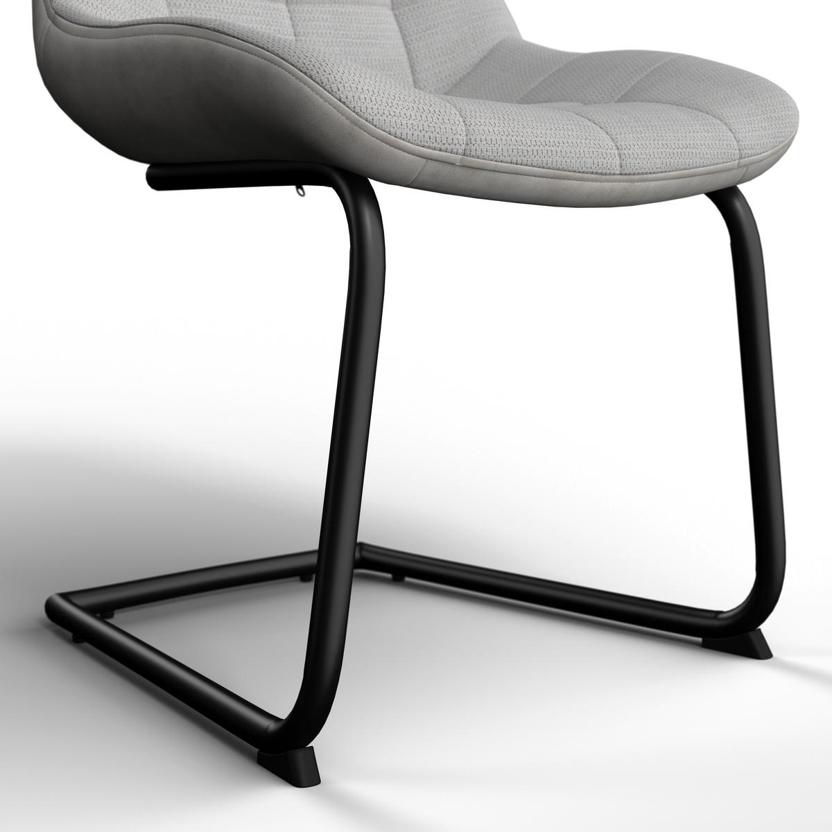 Židle MARILEA béžová - černá/krémová, Moderní, kov/dřevo (53/86/61cm) - Bessagi Home