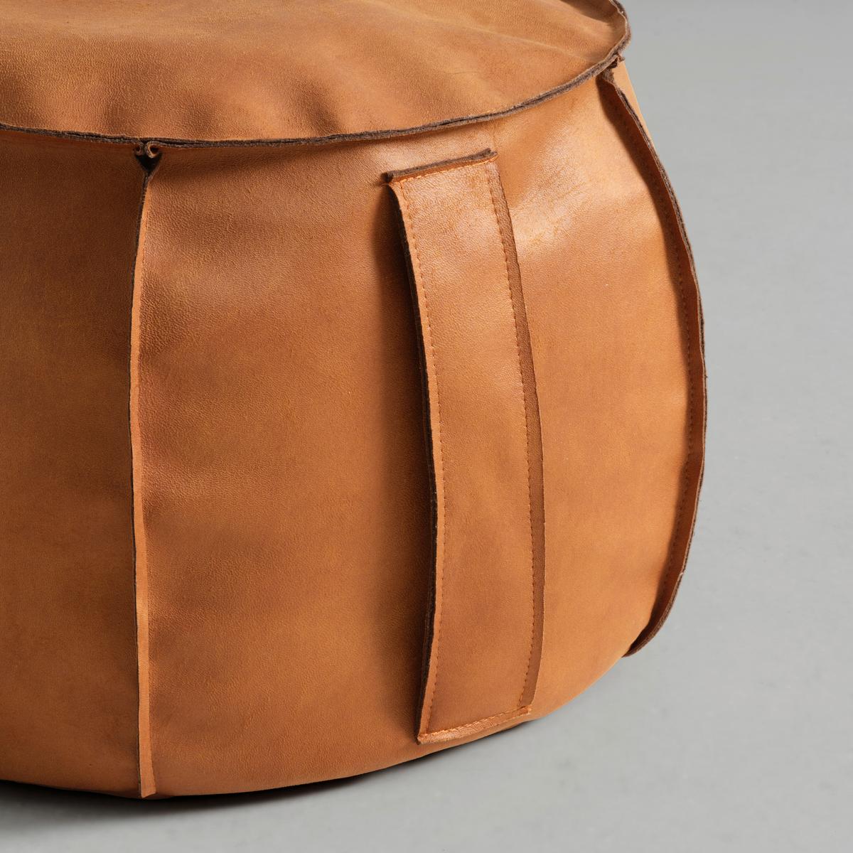 Taburet FALUN II, kožený vzhled lískového ořechu - barvy lískového ořechu, Moderní, textil (60/36cm) - Mömax