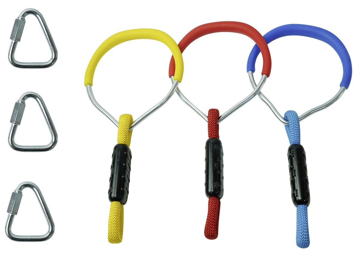 Slackline Ninja-set Blau 15 M + Baumschutz - Blau, Basics, Textil (15cm)