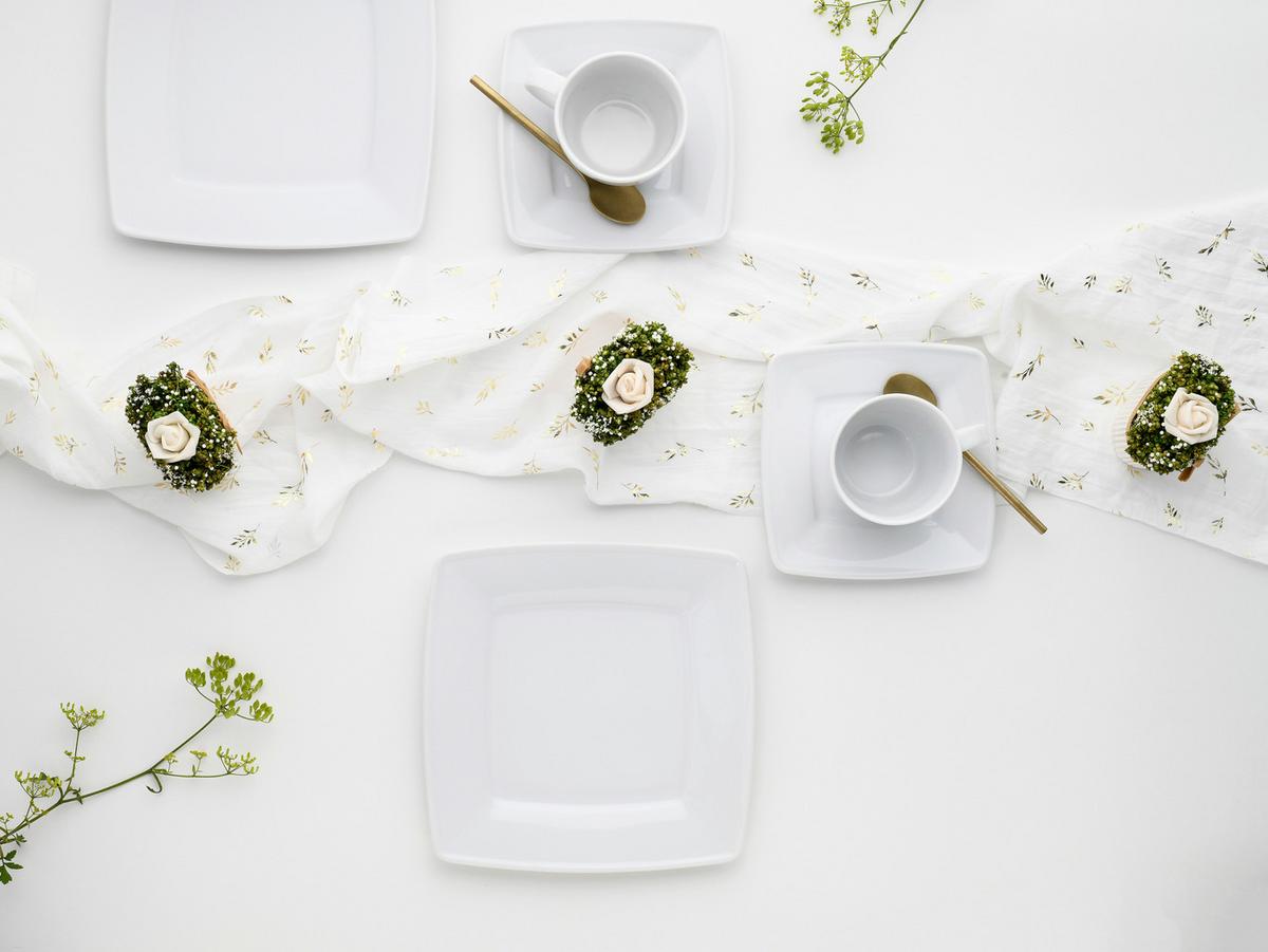 Kaffeeservice Victoria Porzellan 6 Personen - Weiß, Basics, Keramik - Creatable