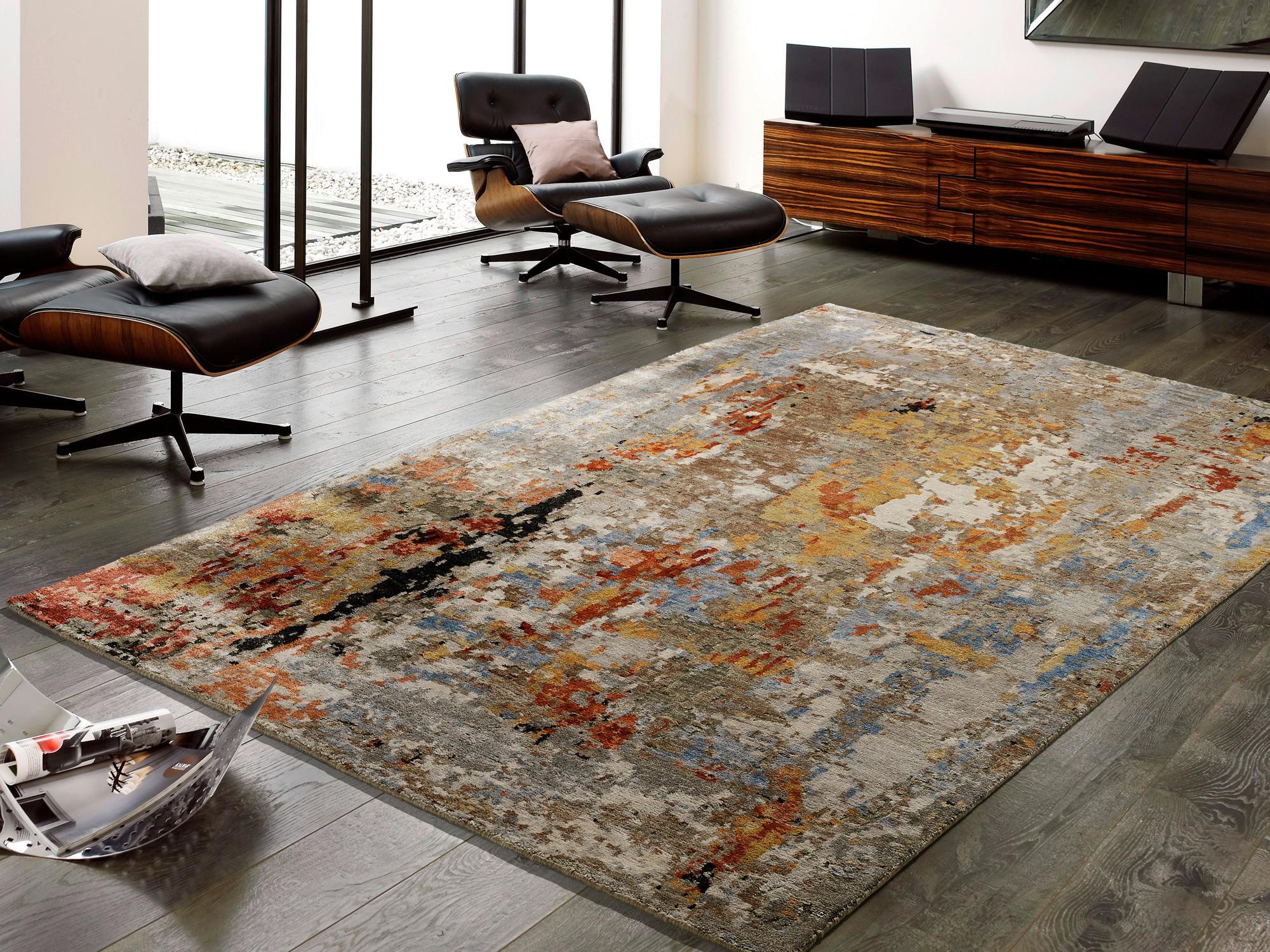 Vintage-Teppich Multicolor Naturfaser 70x140 cm - Multicolor, Design, Textil (70/140cm) - Novel