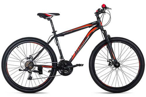 Mountainbike Hardtail  26 Zoll Catappa 21 Gänge - Rot/Schwarz, Basics, Metall (134/20,5/74cm) - KS Cycling