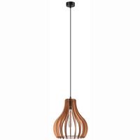Hängeleuchte Tucci D: 29 cm - Eichefarben/Kernbuche, Natur, Holz (29/120cm)