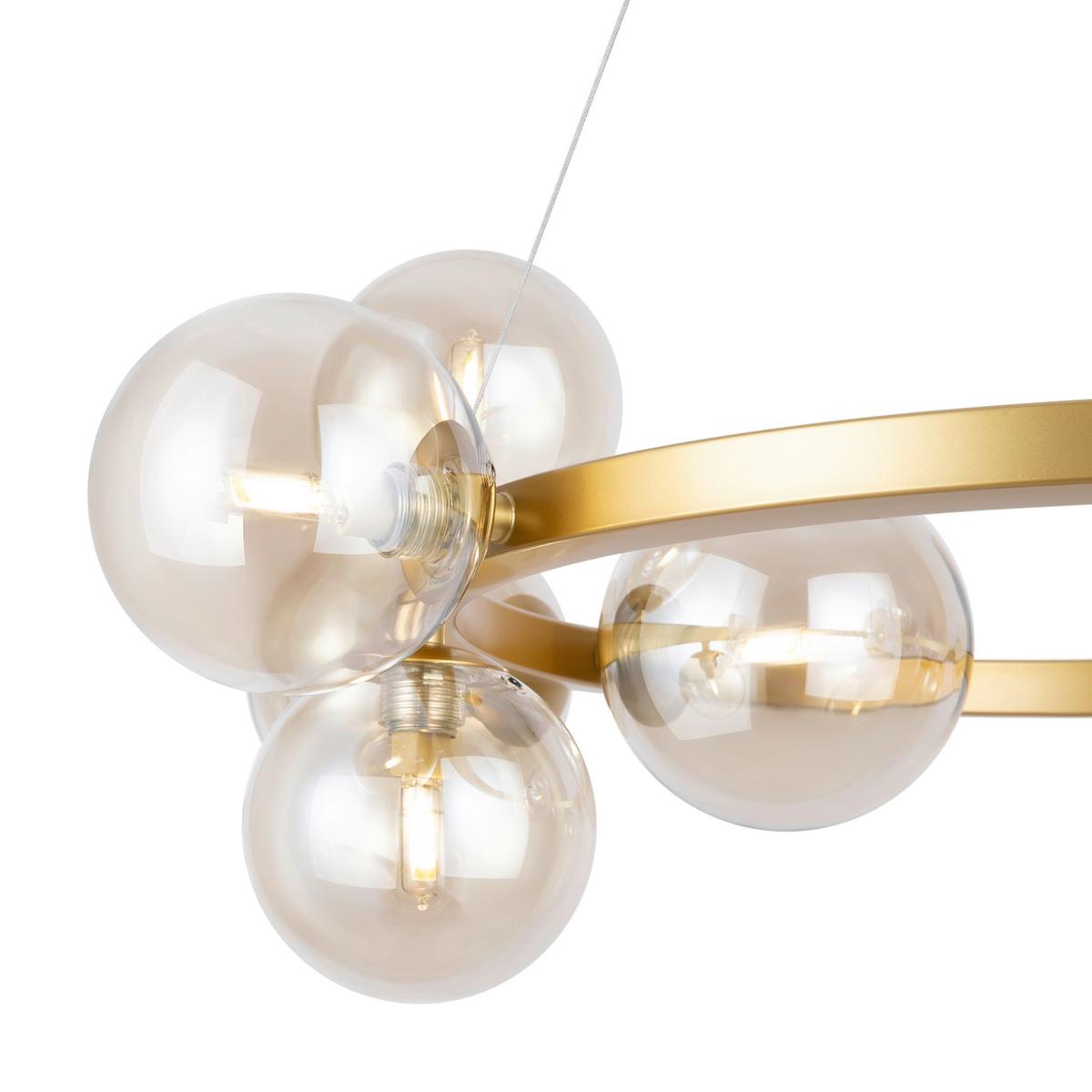 Pendelleuchte Dallas - Goldfarben, Basics, Glas/Metall (25/137/67cm) - MAYTONI