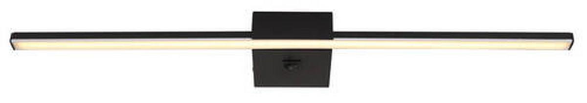 Led-wandleuchte 41922b - Opal/Schwarz, Basics, Kunststoff/Metall (61,5/11/3,7cm) - Globo