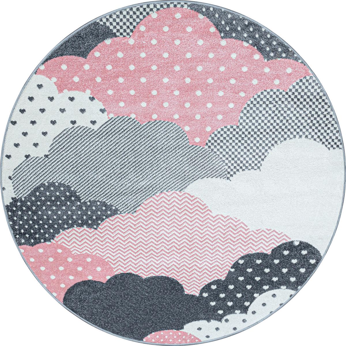 Dětský koberec OBLAKA 120cm - pink, Trend, textil (120cm) - Ben'n'jen