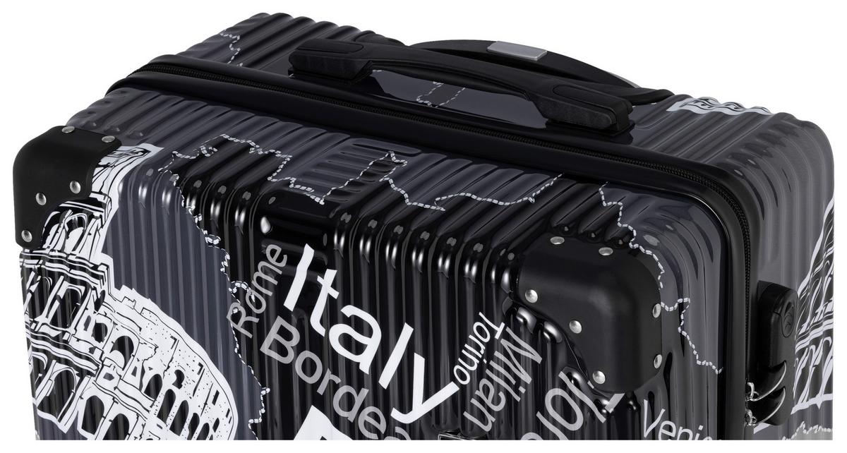 Reisekofferset Hilde - Schwarz/Grau, KONVENTIONELL, Kunststoff/Textil - Luca Bessoni