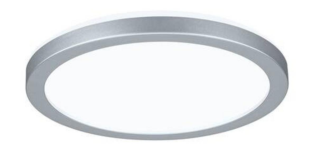 LED-Paneel Ø 19 cm Rund - Chromfarben, Basics, Kunststoff (19/2,8cm) - Paulmann