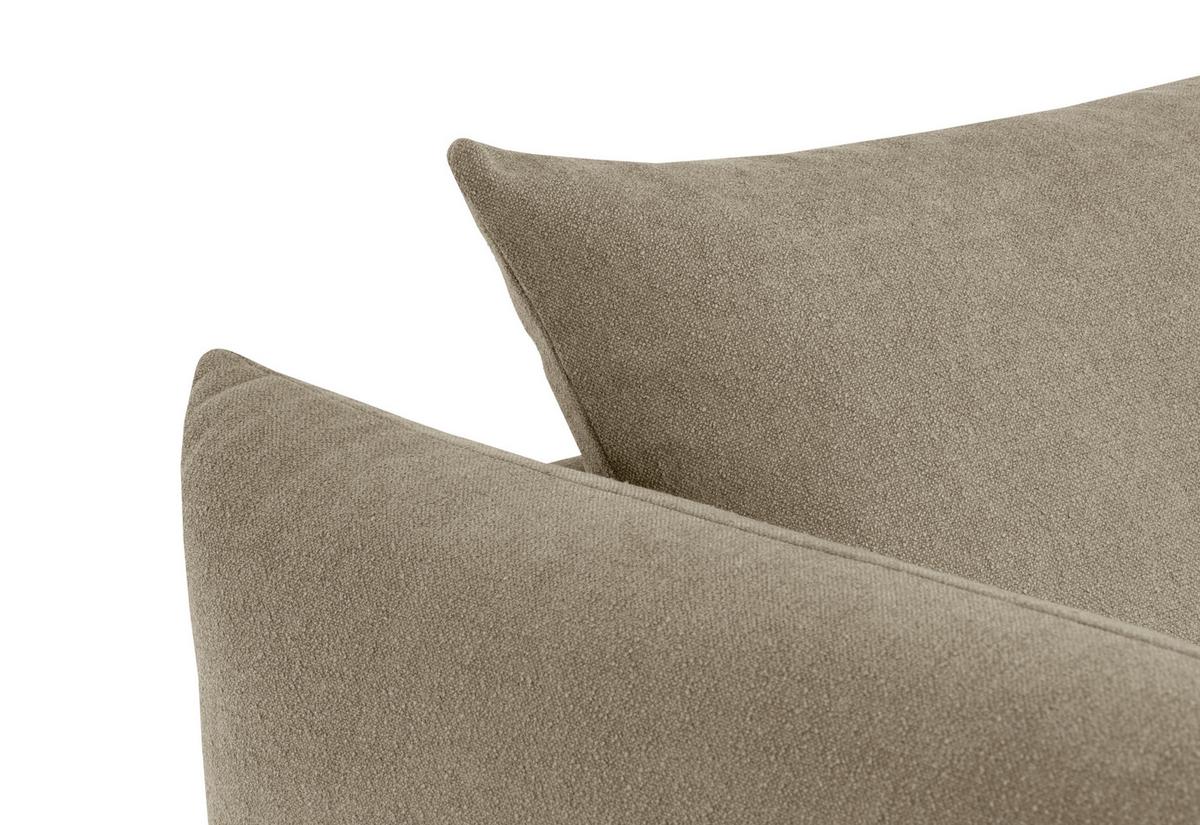 Einsitzer Mysholm B: 102 cm Beige - Beige/Schwarz, KONVENTIONELL, Textil (102/86/102cm) - MID.YOU