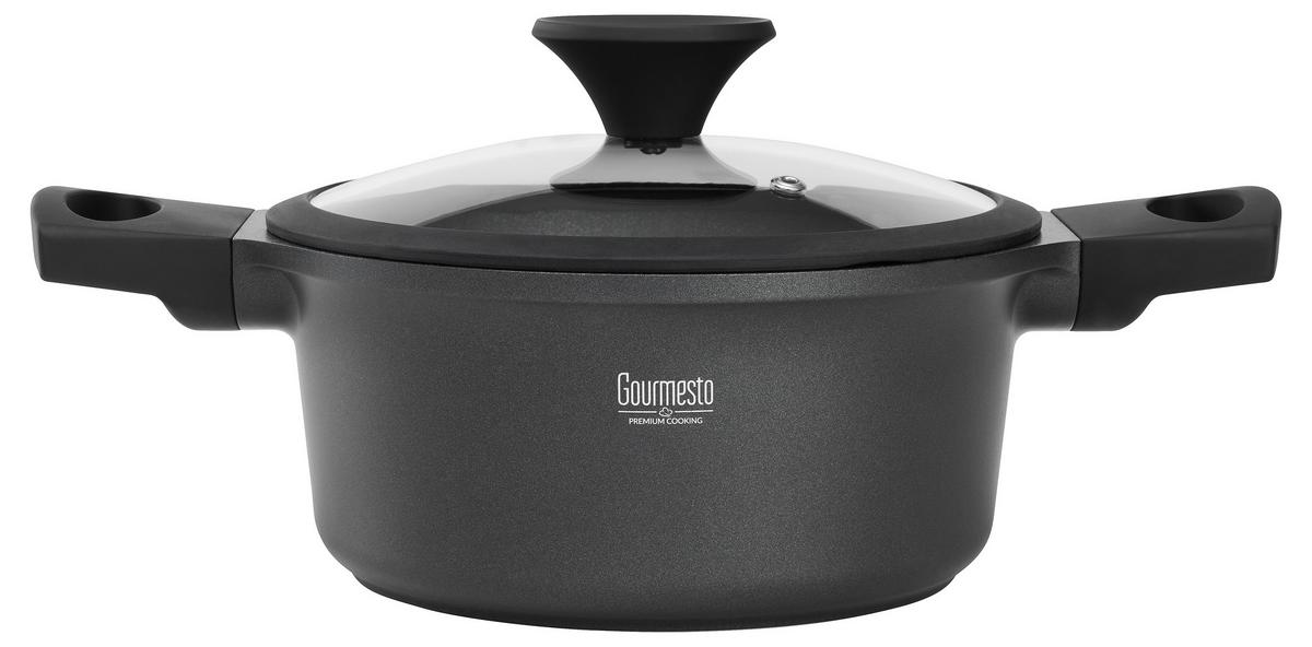Hrnciec Black Line, 2,5l - čierna/číra, Konventionell, kov/plast (20/9,6cm) - Gourmesto