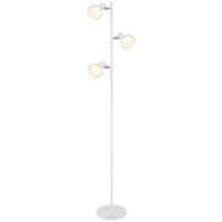 Stehleuchte 54309sw - Klar/Opal, Design, Glas/Metall (25/23/154cm) - Globo