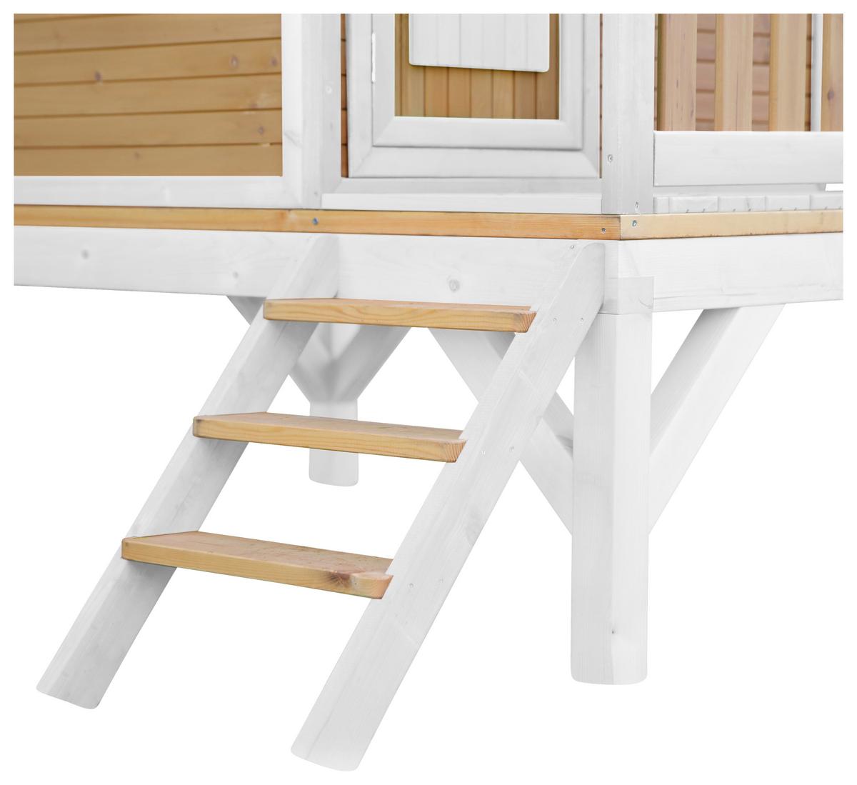 Spielhaus A030.036.21 - Rot/Braun, KONVENTIONELL, Holz (287/231/191cm) - Ambia Garden