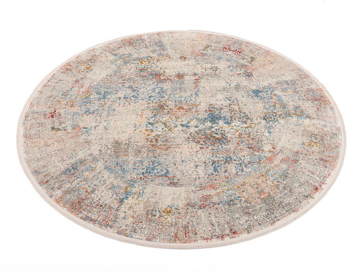 Webteppich Avignon Multicolor Rund Ø 160 cm - Multicolor, Design, Textil (160cm) - Dieter Knoll