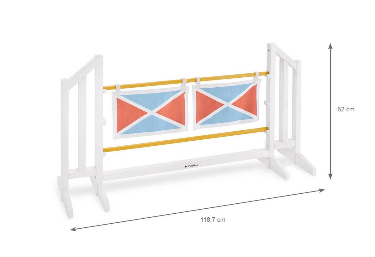 Hindernisparcour Hürden-Set - Blau/Gelb, Basics, Holz (119/62/34cm) - Pinolino