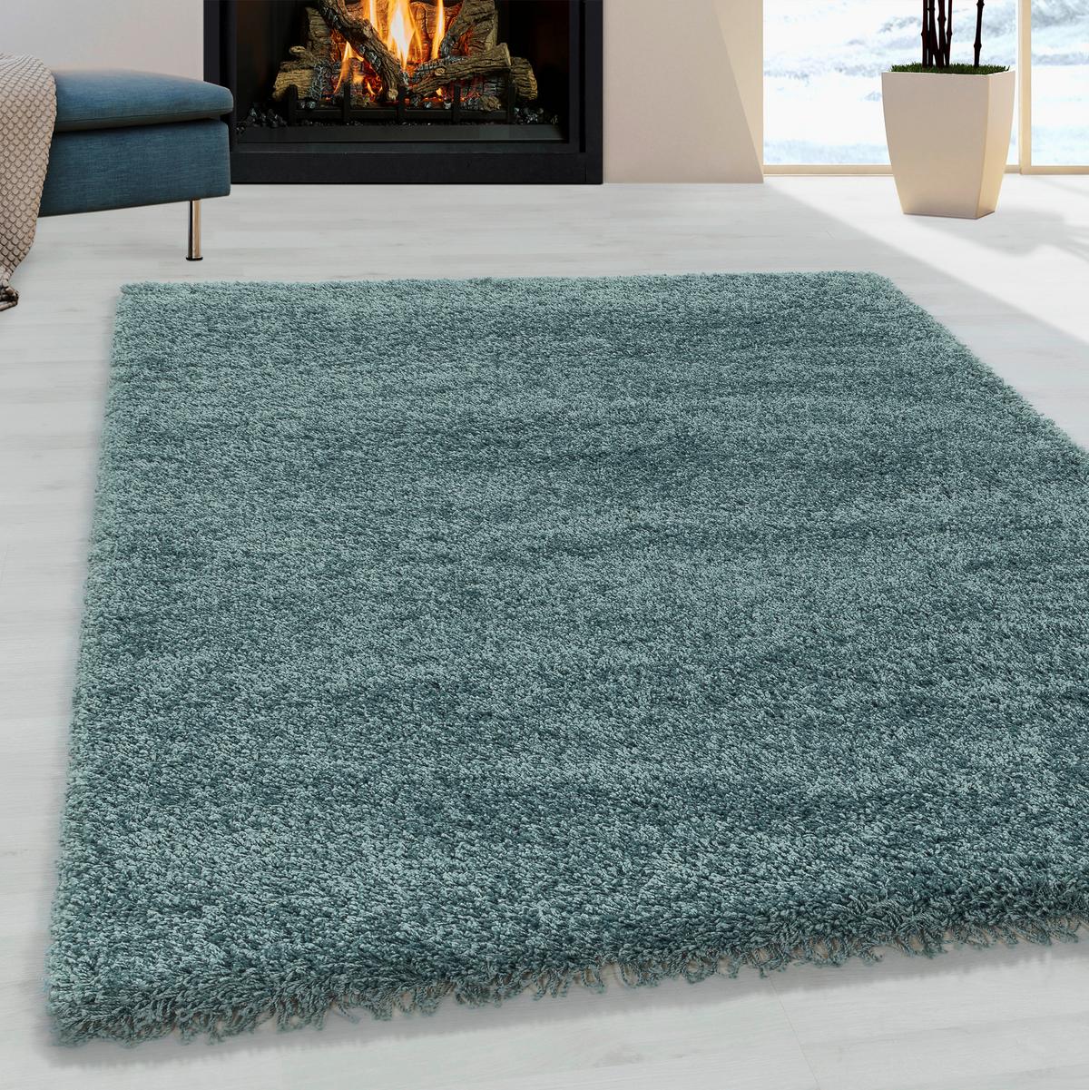 Teppich Läufer Hellblau Sydney 3000 80x250 cm - Hellblau, Basics, Textil (80/250cm)