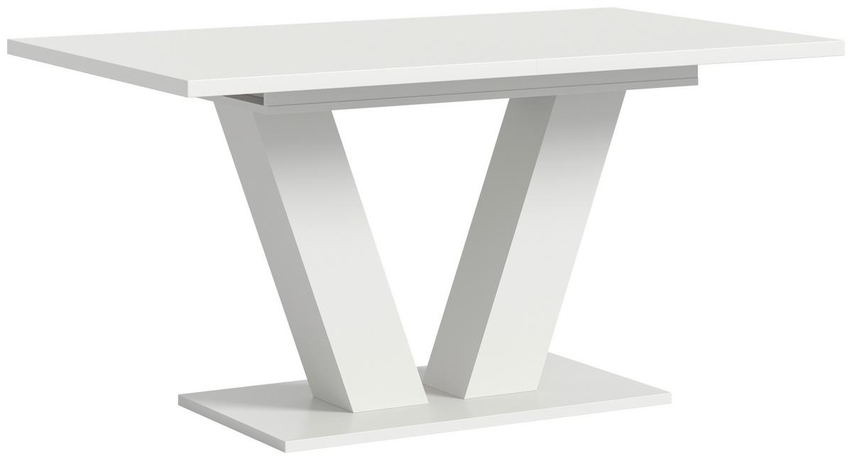 Ausziehtisch Marlon 150 Az Weiß, Auf 190 cm ausziehbar - Weiß, Trend, Holzwerkstoff (150-190/90/76cm) - MID.YOU