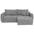 Schlafsofa Bali - Schwarz/Grau, MODERN, Holz/Textil (245/74-90/104cm) - Luca Bessoni