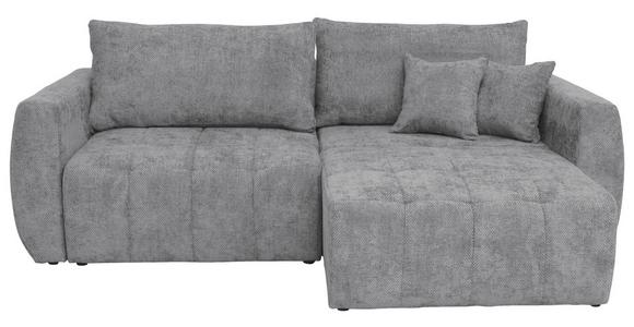 Schlafsofa Bali - Schwarz/Grau, MODERN, Holz/Textil (245/74-90/104cm) - Luca Bessoni