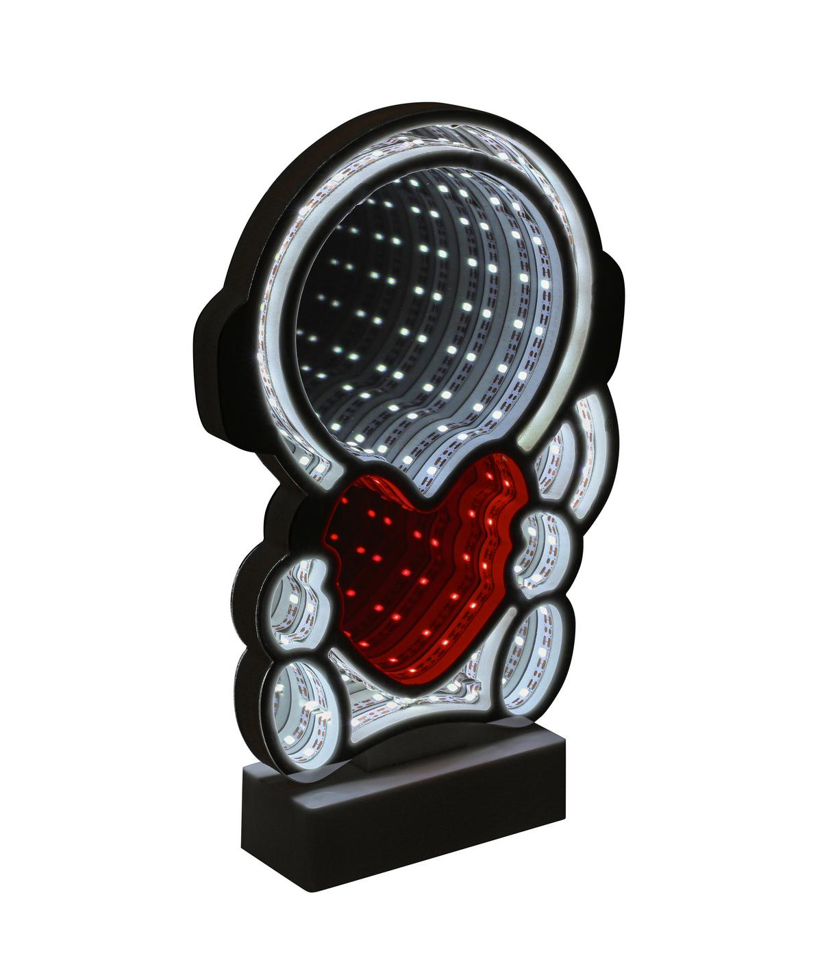 LED-Dekoleuchte Caterina - Chromfarben/Weiß, Basics, Kunststoff (17/4,5/25,5cm) - Luca Bessoni