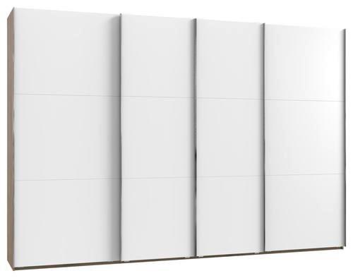 Schwebetürenschrank 350cm Level 36a, Weiß/Eiche - Eichefarben/Weiß, Basics, Holzwerkstoff (350/216/65cm) - MID.YOU