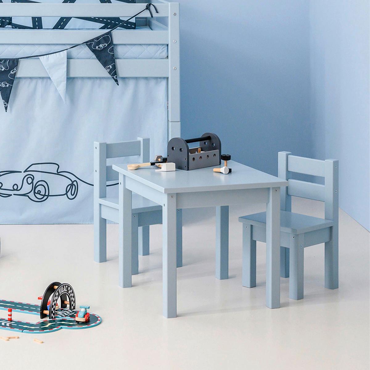 Kindersitzgruppe Bundel Mads Pastellblau - Pastellblau, MODERN, Holz - MID.YOU