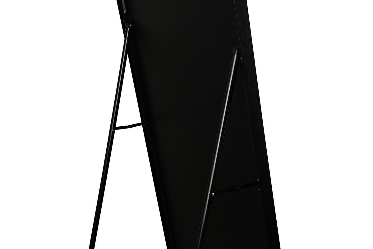 STOJACIE ZRKADLO BRITT - čierna, Modern, kov/sklo (70/170cm) - Mömax