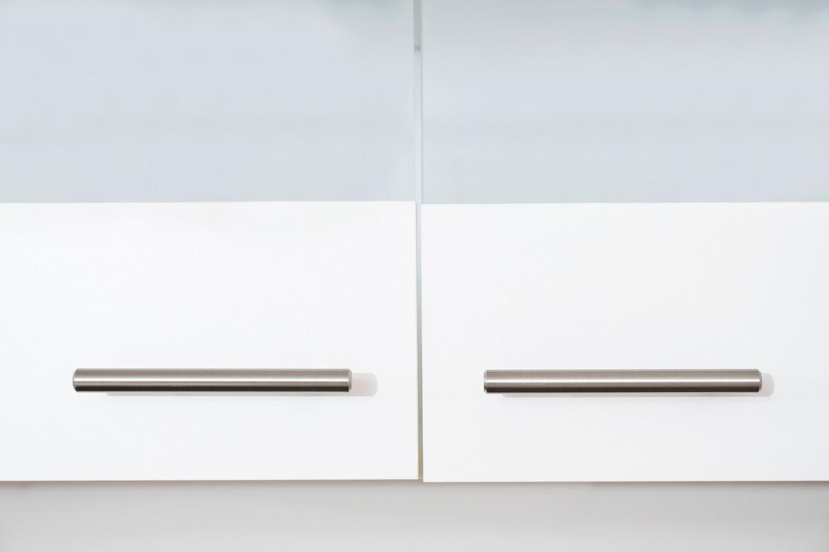 Küchenzeile Economy Mit Geräten 280 Cm Weiß/nussbaum Dekor - Nussbaumfarben/Weiß, Basics, Holzwerkstoff (280cm) - Respekta