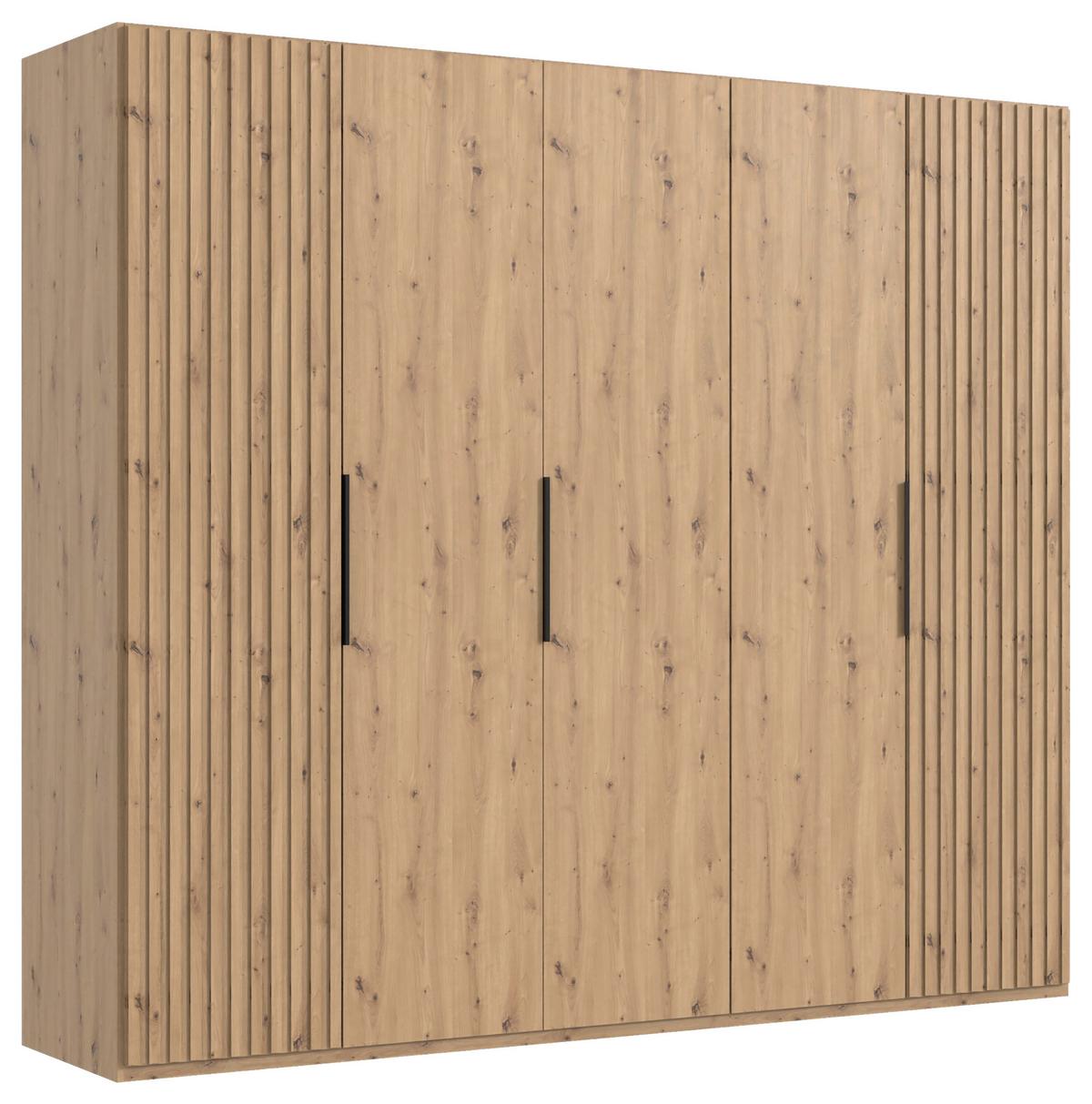Drehtürenschrank Andorra Eiche Artisan B: 250 cm - Eiche Artisan, MODERN, Holzwerkstoff (250/216/58cm) - MID.YOU
