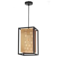 Hängeleuchte 4980/s1 - Goldfarben/Schwarz, Design, Metall (20/20/110cm)