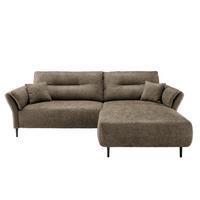 Ecksofa Piatelli Cappuccino S: 269x172 cm - Schwarz/Cappuccino, MODERN, Textil (269/172cm) - MID.YOU