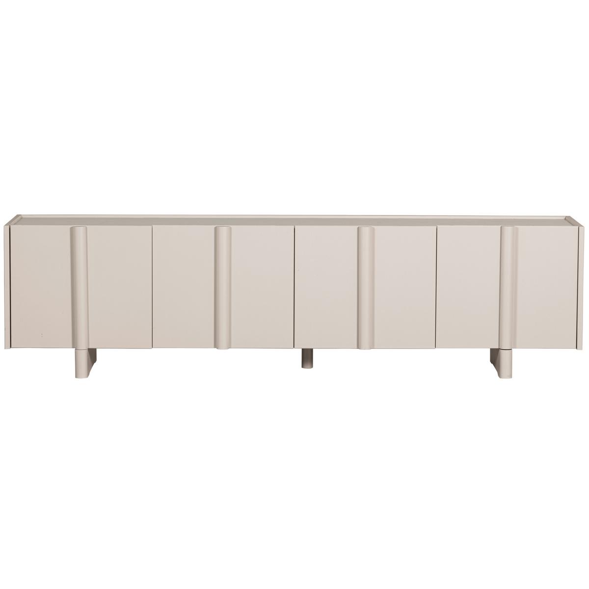 Lowboard Basu Hellgrau B: 200cm - Hellgrau, Design, Holz (200/53/46cm) - Livetastic