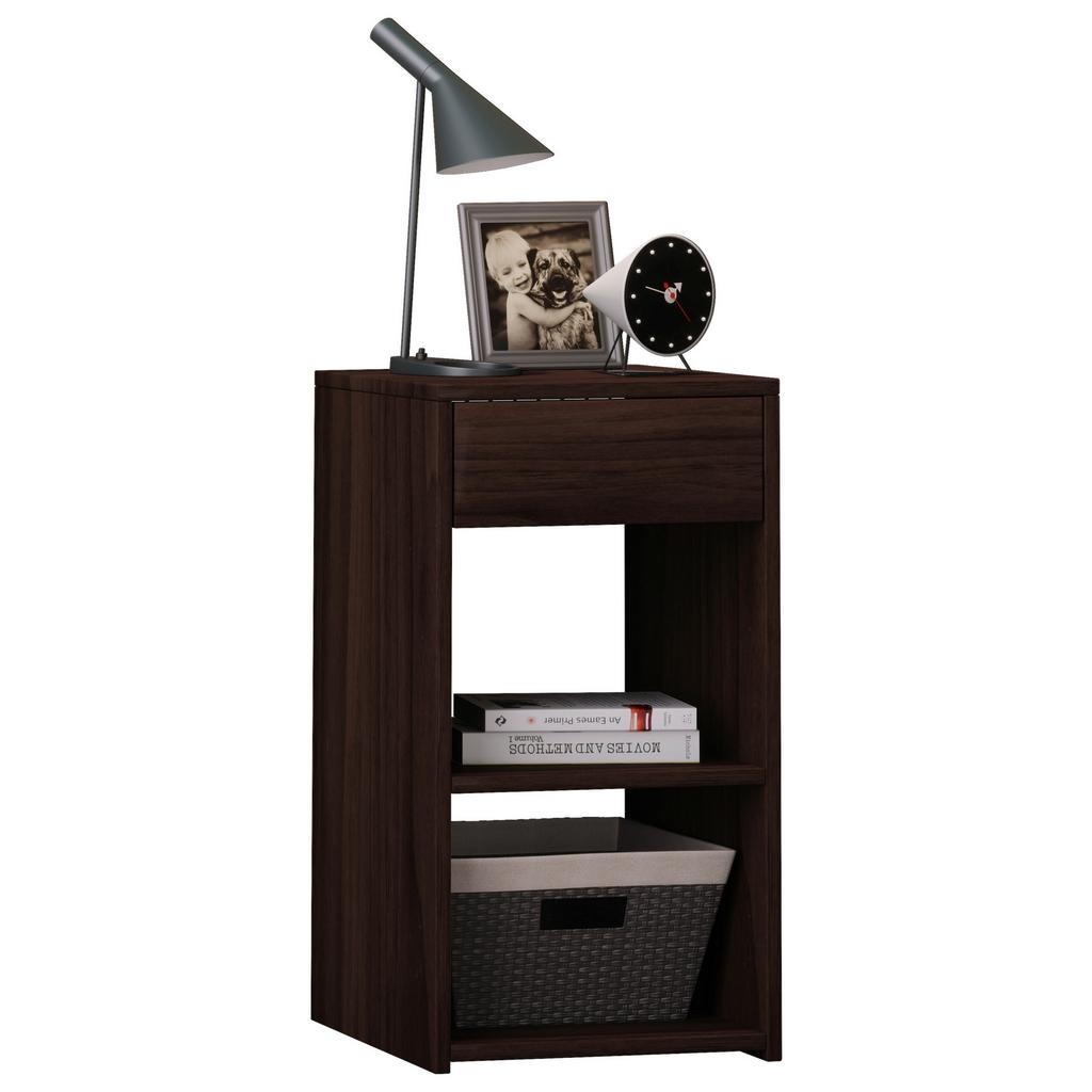 Beistelltisch Mit Schublade Sledo Maxi, Walnuss Dekor