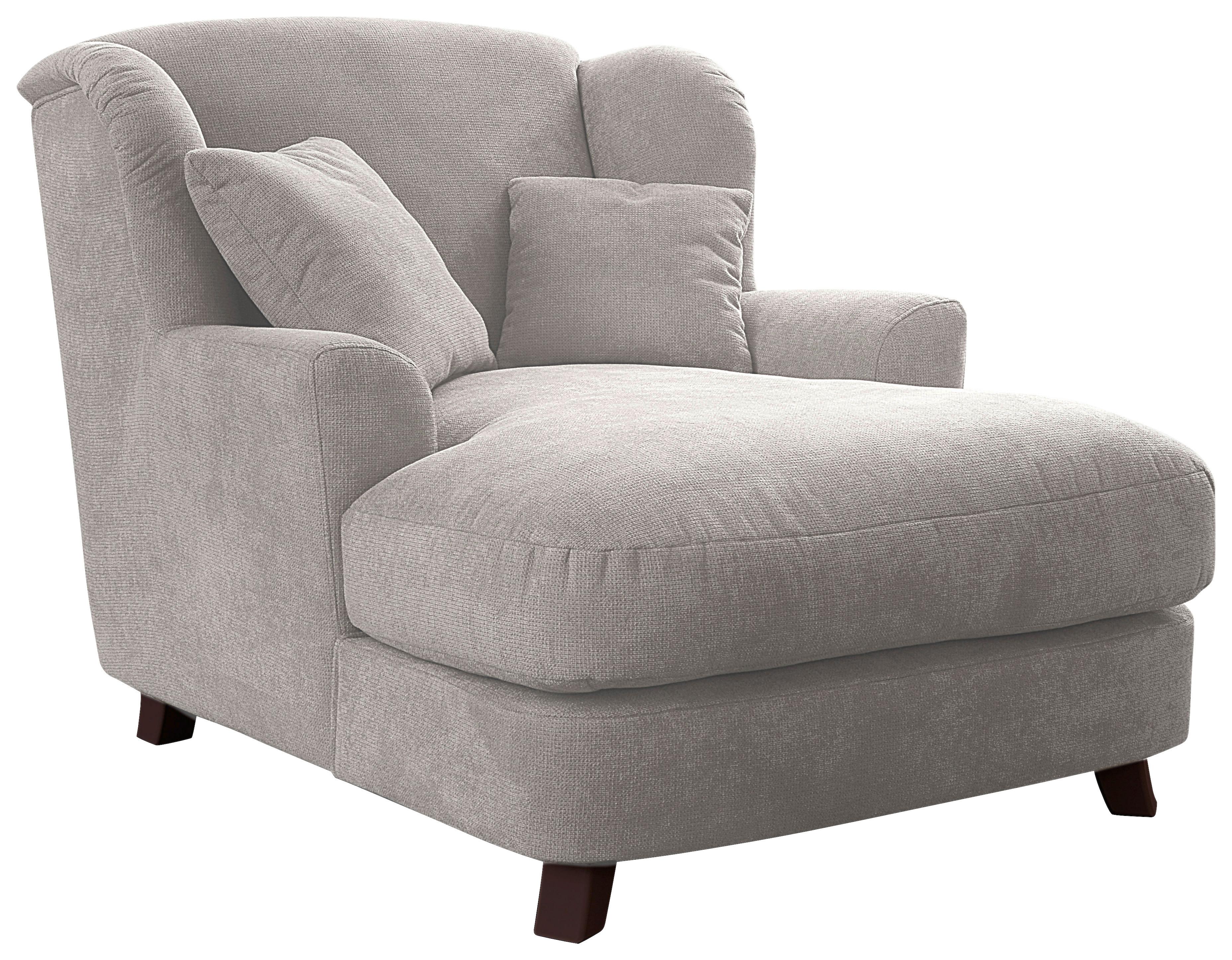XXXL-Sessel Asado creme teilmassiv, B: 109 cm - Dunkelbraun/Creme, MODERN, Holzwerkstoff/Textil (109/104/145cm) - Sit & More