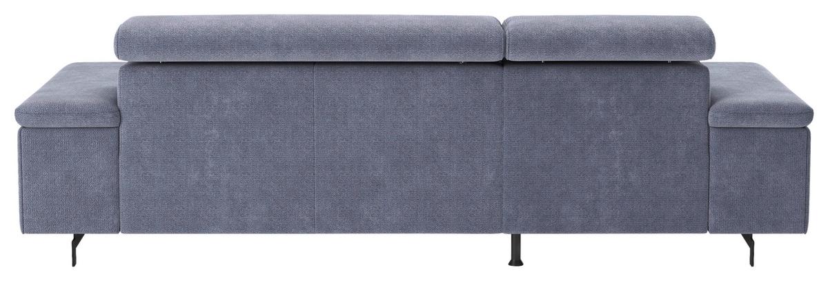 Ecksofa mit Bettkasten Emma Blau 165x267 cm - Blau/Schwarz, Textil (165/267cm) - MID.YOU