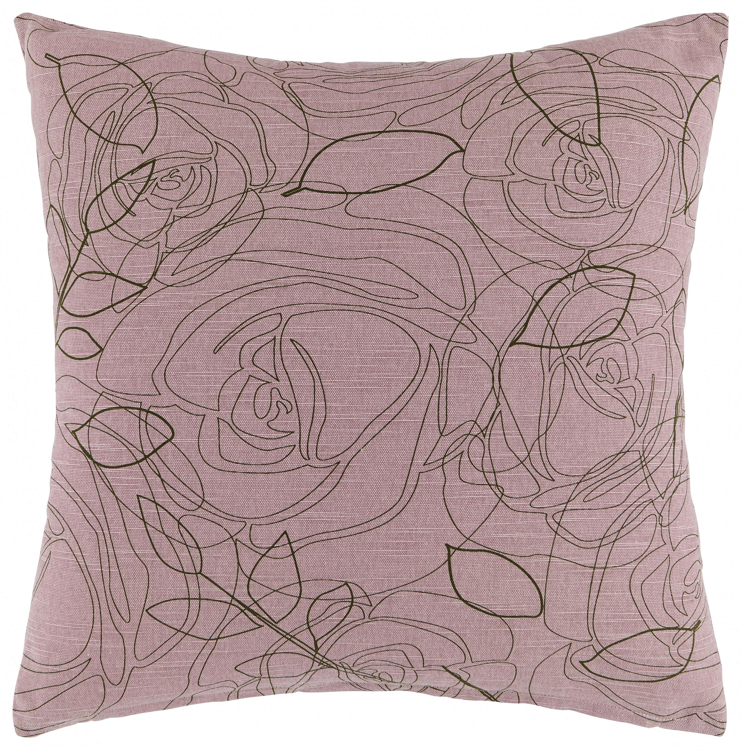 Dekorační Polštář Rosalia, 45/45cm, Růžová - růžová, Romantický / Rustikální, textil (45/45cm) - Modern Living