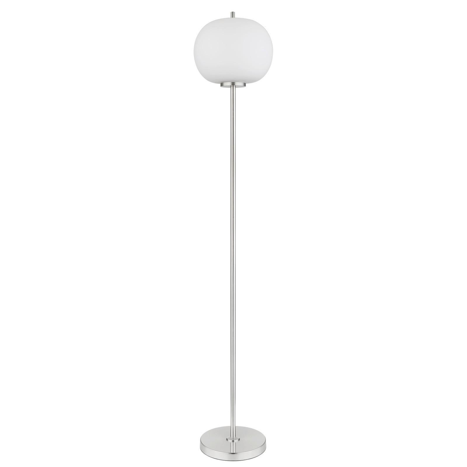 Stehleuchte Exkl. 1xe27, 60w - Nickelfarben, KONVENTIONELL, Glas/Metall (30/160cm) - Globo