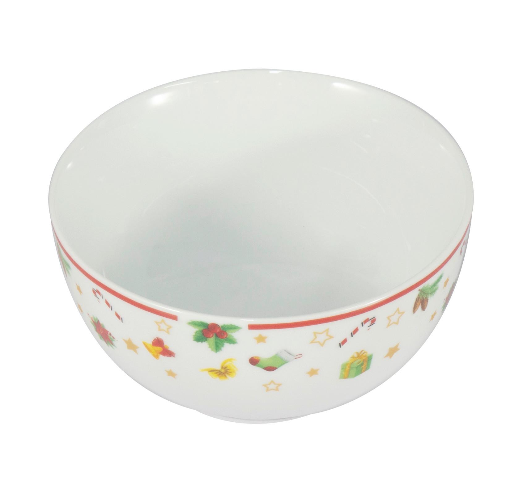 Müslischale Doro - Rot/Weiß, Design, Keramik (14/6,9cm) - Luca Bessoni
