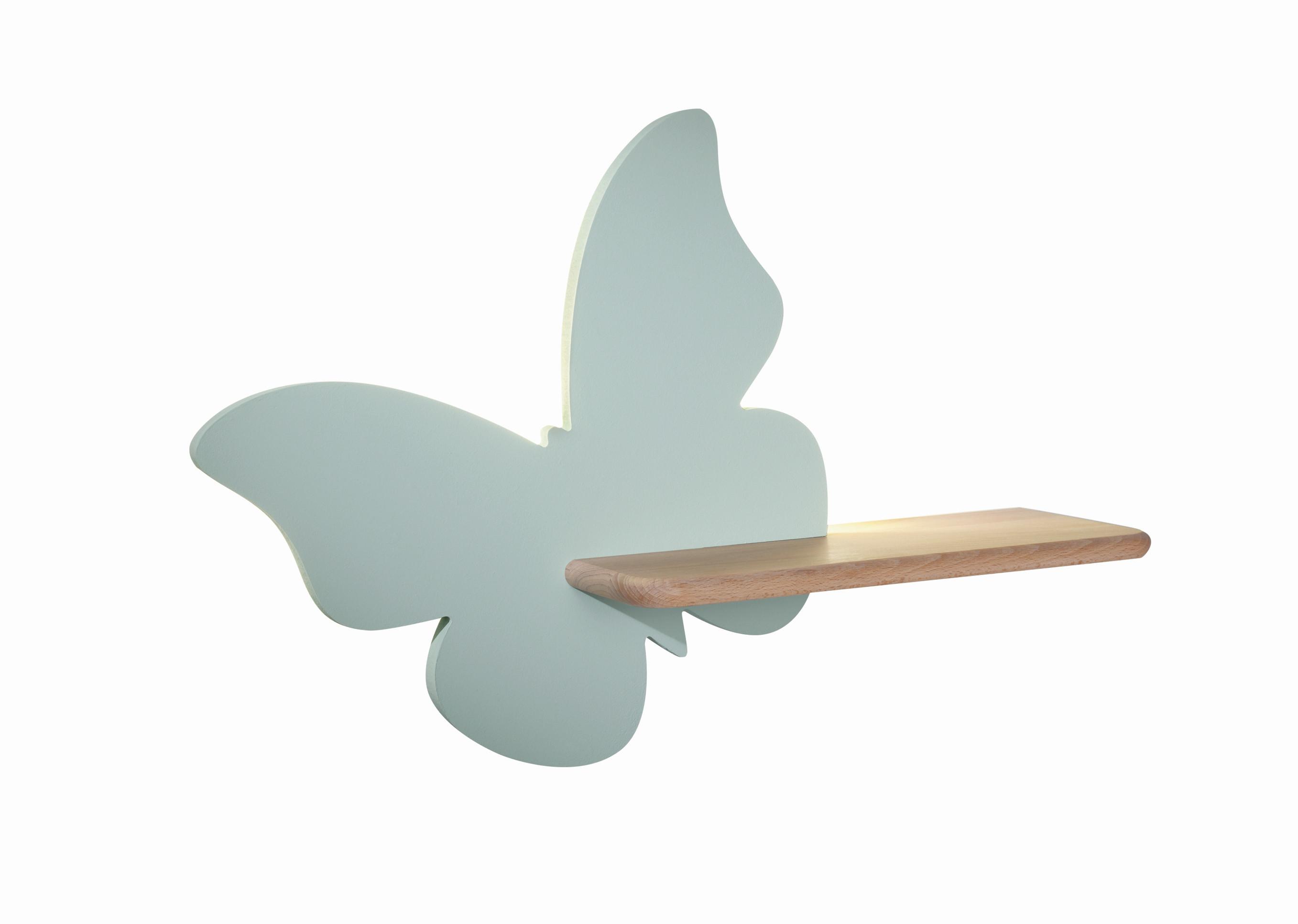 KINDERWANDLEUCHTE 21-84880 BUTTERFLY - Mintgrün, Basics, Holz/Holzwerkstoff (40/12/29.5cm)