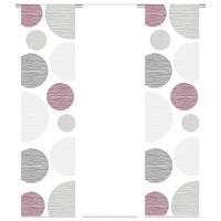 Flächenvorhang 3er Set Borden - Bordeaux, Design, Textil (60/245cm) - Schmidt W. Gmbh