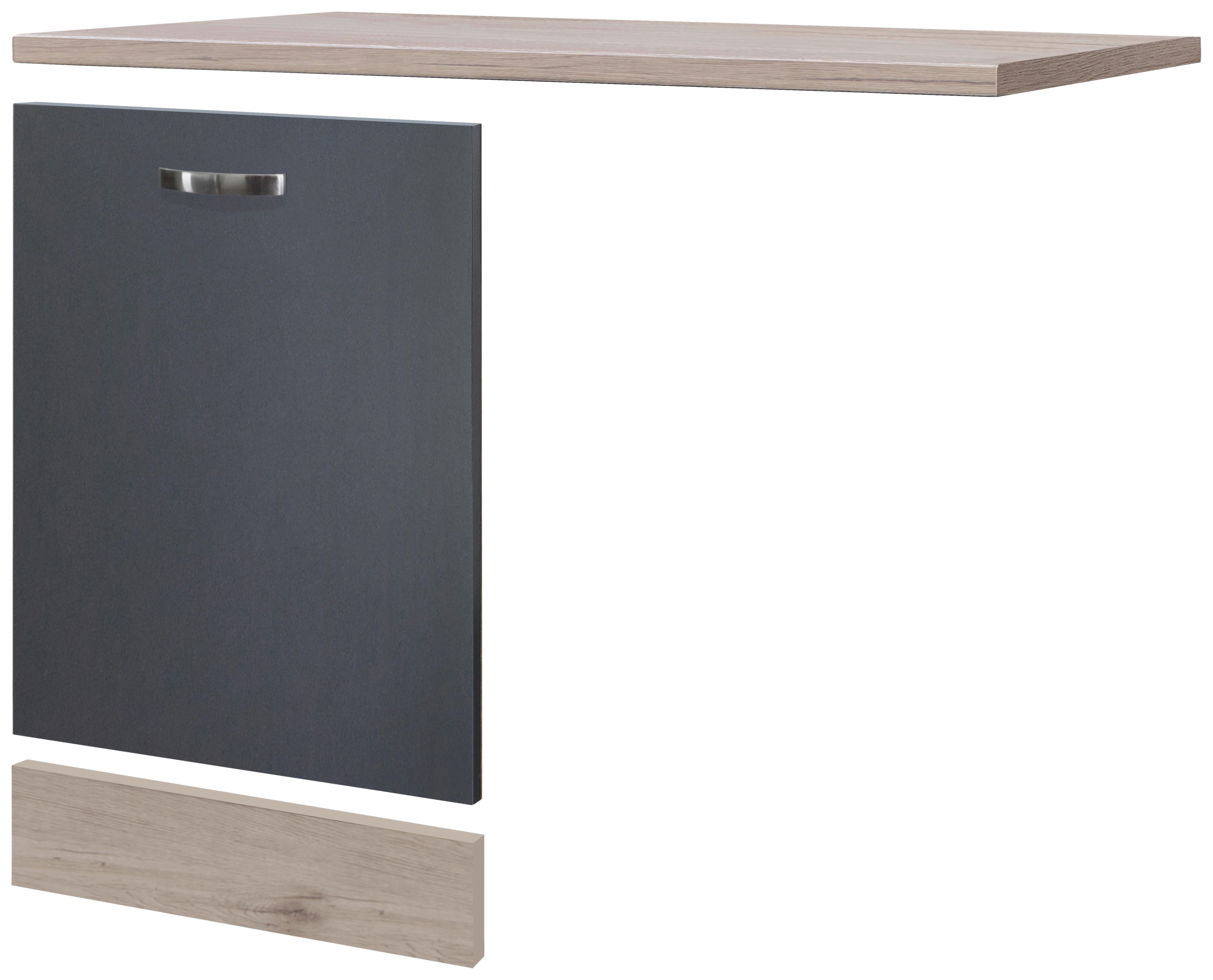 Mosogatógép Front Shadow 110/60cm - San Remo tölgy/sötétszürke, Modern, faalapú anyag (110/60cm)