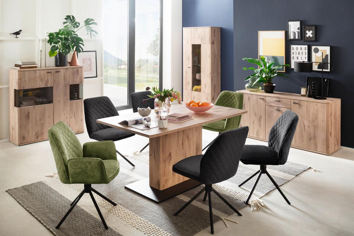 Esstisch Prato Eichefarben B: 90 Cm - Eichefarben, Design, Holzwerkstoff (160/90/78cm) - MID.YOU