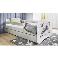 Kinder-/Juniorbett Babydreams inkl. Matratze 80x160 - Birkefarben/Weiß, MODERN, Holz/Holzwerkstoff (80/160cm) - MID.YOU
