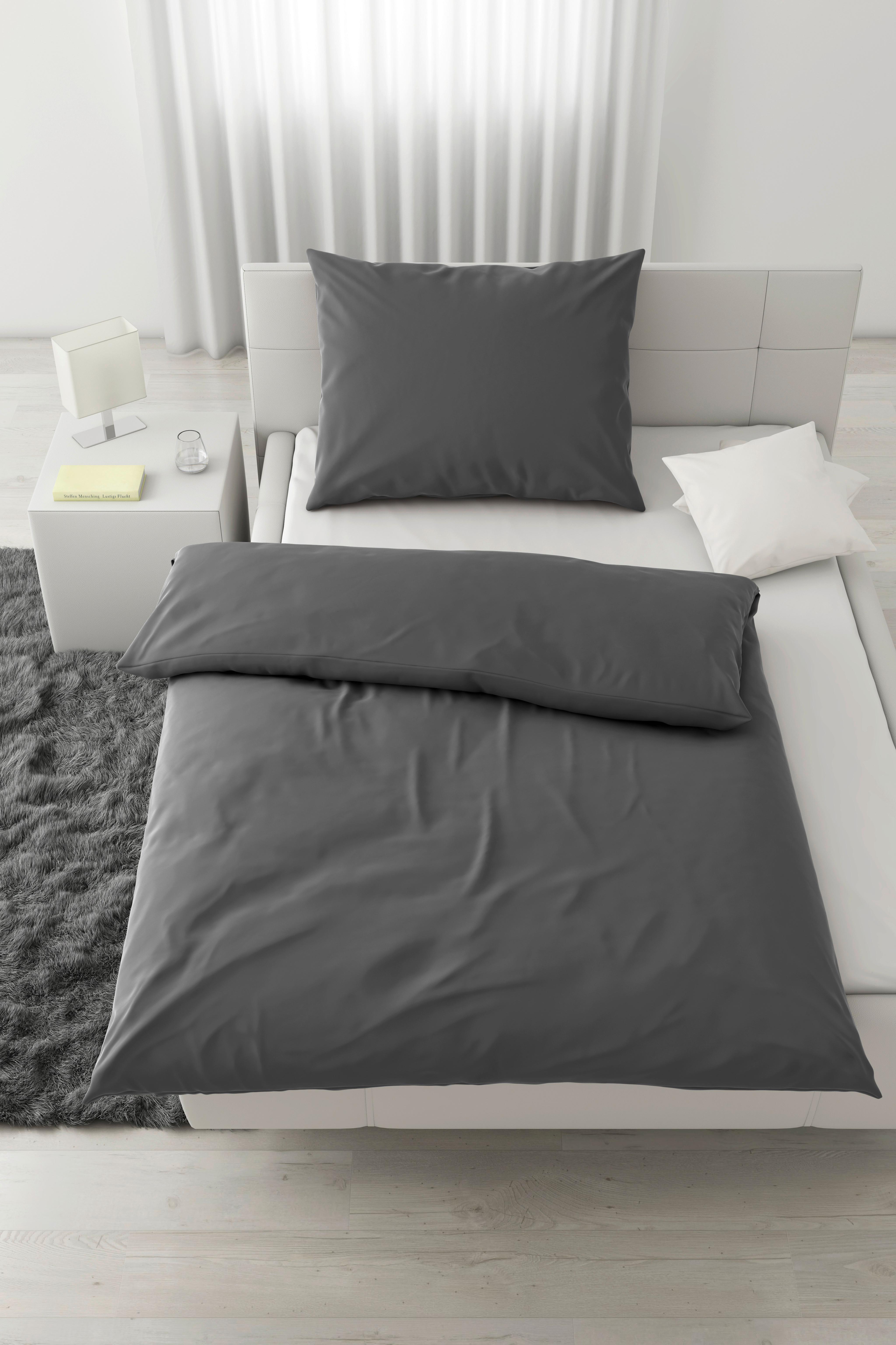 POSTEĽNÁ BIELIZEŇ VICTORIA - antracitová, Modern, textil (140/200cm) - Mömax