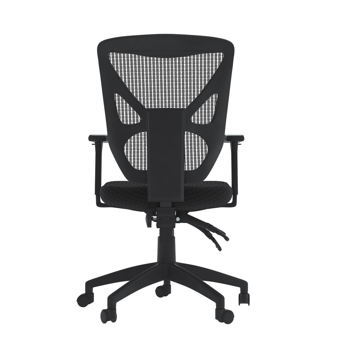 Drehstuhl Hudson Schwarz B: 64 cm - Schwarz, Design, Kunststoff/Textil (64/112/60cm) - MID.YOU
